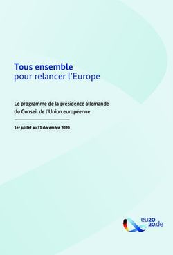 Tous ensemble pour relancer l'Europe - Le programme de la présidence allemande du Conseil de l'Union européenne