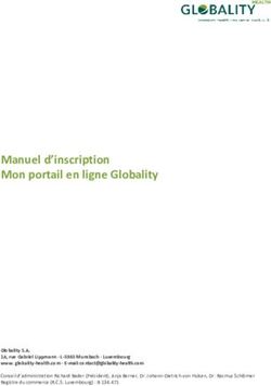 Manuel d'inscription Mon portail en ligne Globality - Globality SA