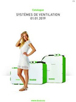SYSTÈMES DE VENTILATION - 01.01.2019 Catalogue - www.duco.eu