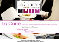 La Carte depuis 10 ans votre partenaire culinaire Lyonnais - La Carte Traiteur