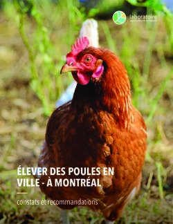 ÉLEVER DES POULES EN VILLE - À MONTRÉAL - constats et recommandations - laboratoire - Laboratoire sur l'agriculture ...