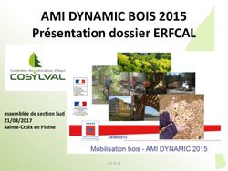 AMI DYNAMIC BOIS 2015 - Présentation dossier ERFCAL assemblée de section Sud 21/03/2017 Sainte-Croix en Plaine - COSYLVAL