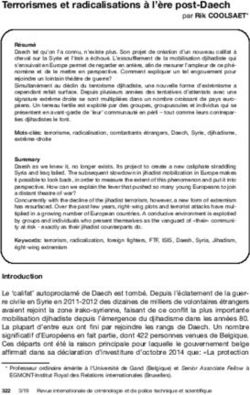 Terrorismes et radicalisations à l'ère post-Daech - Rik Coolsaet