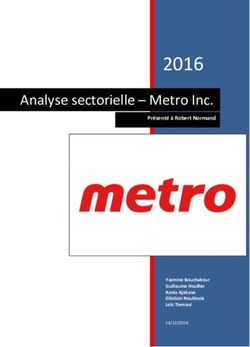 2016 Analyse sectorielle - Metro Inc - Présenté à Robert Normand - PolyFinances