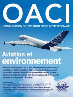 Environnement Aviation et - ICAO