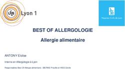 BEST OF ALLERGOLOGIE Allergie alimentaire - ANTONY Elo&iuml;se Interne en Allergologie &agrave; Lyon - AllergoLyon