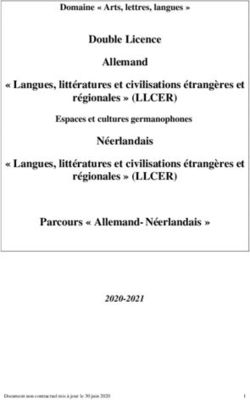 Double Licence Allemand " Langues, littératures et civilisations étrangères et - Lettres Sorbonne Université