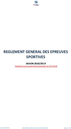 REGLEMENT GENERAL DES EPREUVES SPORTIVES - SAISON 2018/2019 Adopté lors du Conseil d'Administration du 7/07/2018 - Extranet FFVB