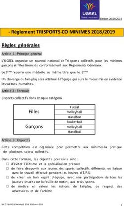Règlement TRISPORTS-CO MINIMES 2018/2019 - Ugsel