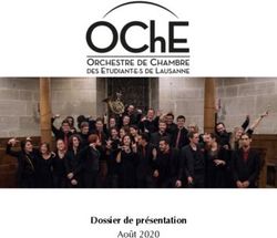 Dossier de présentation - Août 2020 - EPFL