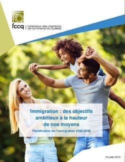 Immigration : des objectifs ambitieux à la hauteur de nos moyens - Planification de l'immigration 2020-2022 - Fédération des ...