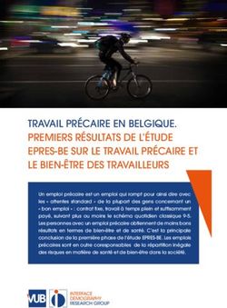 TRAVAIL PR&Eacute;CAIRE EN BELGIQUE. PREMIERS R&Eacute;SULTATS DE L'&Eacute;TUDE EPRES-BE SUR LE TRAVAIL PR&Eacute;CAIRE ET LE BIEN-&Ecirc;TRE DES TRAVAILLEURS - Precarious Work