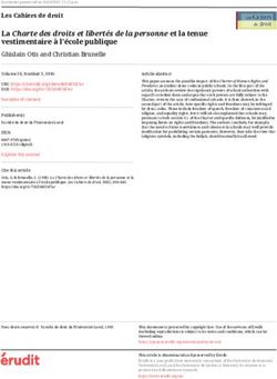 La Charte des droits et libertés de la personne et la tenue vestimentaire à l'école publique
