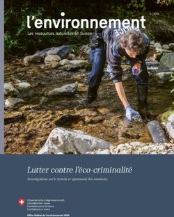 Lutter contre l'&eacute;co-criminalit&eacute; - Les ressources naturelles en Suisse - Investigations sur le terrain et ajustement des sanctions
