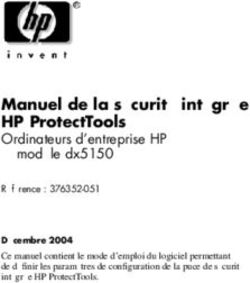 Manuel de la sécurité intégrée HP ProtectTools