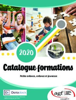 2020 Catalogue formations - Petite enfance, enfance et jeunesse - Association ...