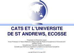 CATS ET L'UNIVERSITE DE ST ANDREWS, ECOSSE