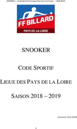 SNOOKER - SAISON 2018 2019 CODE SPORTIF - Ligue de Billard des Pays de la Loire