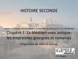HISTOIRE SECONDE Chapitre 1: La Méditerranée antique: les empreintes grecques et romaines