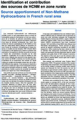 Identification et contribution des sources de HCNM en zone rurale Source apportionment of Non-Methane Hydrocarbons in French rural area - APPA