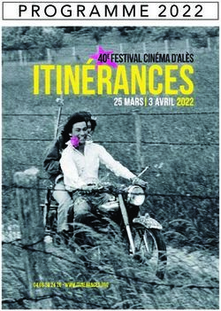 PROGRAMME 2022 - Festival Itin&eacute;rances