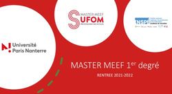 MASTER MEEF 1er Degré - RENTREE 2021-2022 - Université Paris Nanterre