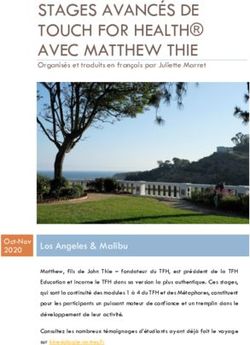 STAGES AVANCÉS DE TOUCH FOR HEALTH AVEC MATTHEW THIE