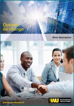 Options de change Note descriptive