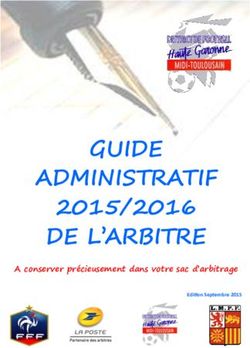 GUIDE ADMINISTRATIF 2015/2016 - DE L'ARBITRE A conserver précieusement dans votre sac d'arbitrage - FFF
