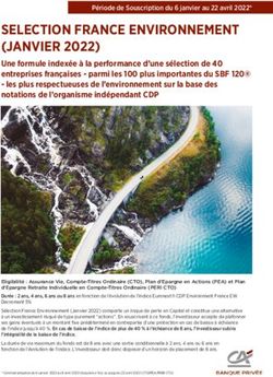 SELECTION FRANCE ENVIRONNEMENT (JANVIER 2022)
