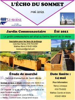 L'&Eacute;CHO DU SOMMET Mai 2021 - Saint-Mo&iuml;se
