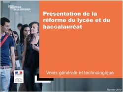 Présentation de la réforme du lycée et du baccalauréat - Voies générale et technologique