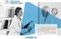 Repérage et évaluation précoces des troubles cognitifs en médecine générale Action DPC N 14852100037 - Panacéa