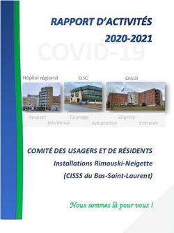 COVID-19 - COMITÉ DES USAGERS ET DE RÉSIDENTS Nous sommes là pour vous ! - CISSS du Bas-Saint-Laurent