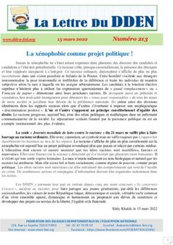 La x&eacute;nophobie comme projet politique ! - www.dden-fed.org 15mars2022 Num&eacute;ro213