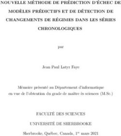 NOUVELLE MÉTHODE DE PRÉDICTION D'ÉCHEC DE MODÈLES PRÉDICTIFS ET DE DÉTECTION DE CHANGEMENTS DE RÉGIMES DANS LES SÉRIES CHRONOLOGIQUES