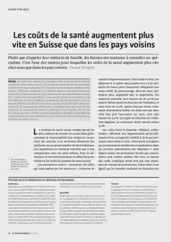Les coûts de la santé augmentent plus vite en Suisse que dans les pays voisins
