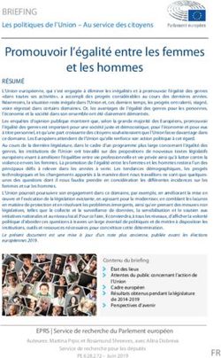 Promouvoir l'égalité entre les femmes et les hommes - Europa