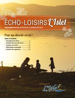 ÉCHO-LOISIRS L'Isle - Municipalité de l'Islet
