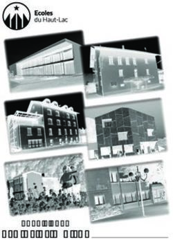 Ecoles Primaires 2020 2021 - Ecoles du Haut-Lac