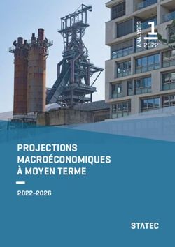 PROJECTIONS MACRO&Eacute;CONOMIQUES &Agrave; MOYEN TERME - S 1-2022 - statistiques.lu