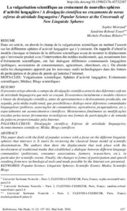 La vulgarisation scientifique au croisement de nouvelles sphères d'activité langagière / A divulgação científica no cruzamento de novas esferas de ...