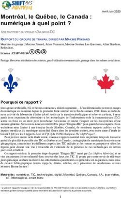 Montréal, le Québec, le Canada : numérique à quel point ? - Zenodo