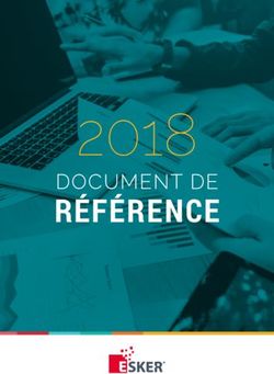 2018 RÉFÉRENCE DOCUMENT DE - RegInfo