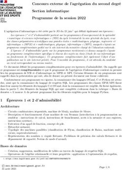 Concours externe de l'agr&eacute;gation du second degr&eacute; Section informatique Programme de la session 2022