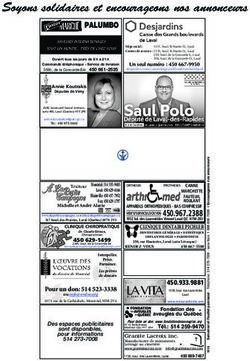 Soyons solidaires et encourageons nos annonceurs