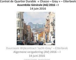 Algemene vergadering (AV) 2016 Etterbeek 14 juin 2016 - Duurzaam Wijkcontract 'Jacht-Gray' ...