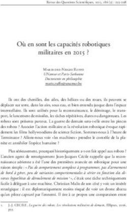 O&ugrave; en sont les capacit&eacute;s robotiques militaires en 2015 ? - Universit&eacute; de Namur