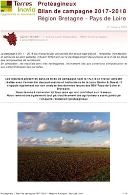 Protéagineux Bilan de campagne 2017-2018 Région Bretagne - Pays de Loire - Pays ...