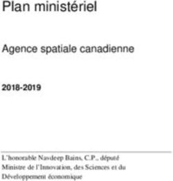 Plan ministériel Agence spatiale canadienne 2018-2019